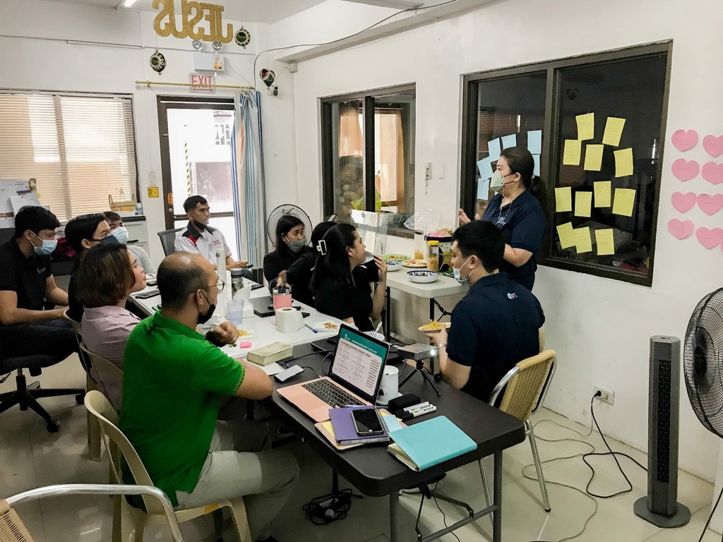 Arlene facilitating and developing an adult team