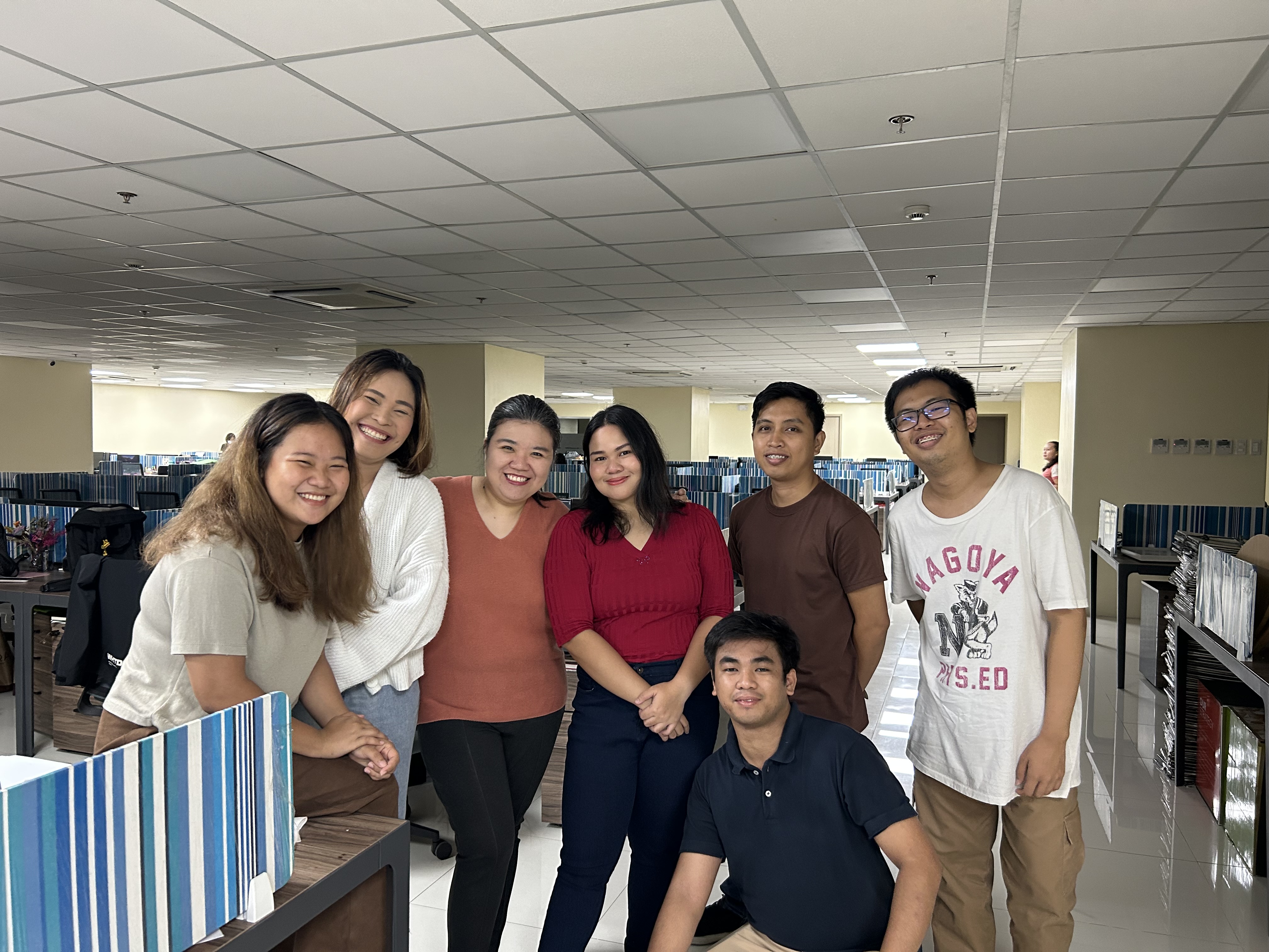 A newly formed creative team working together