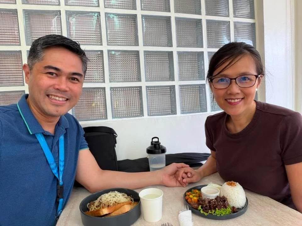 Genesis Tan with his wife Michelle