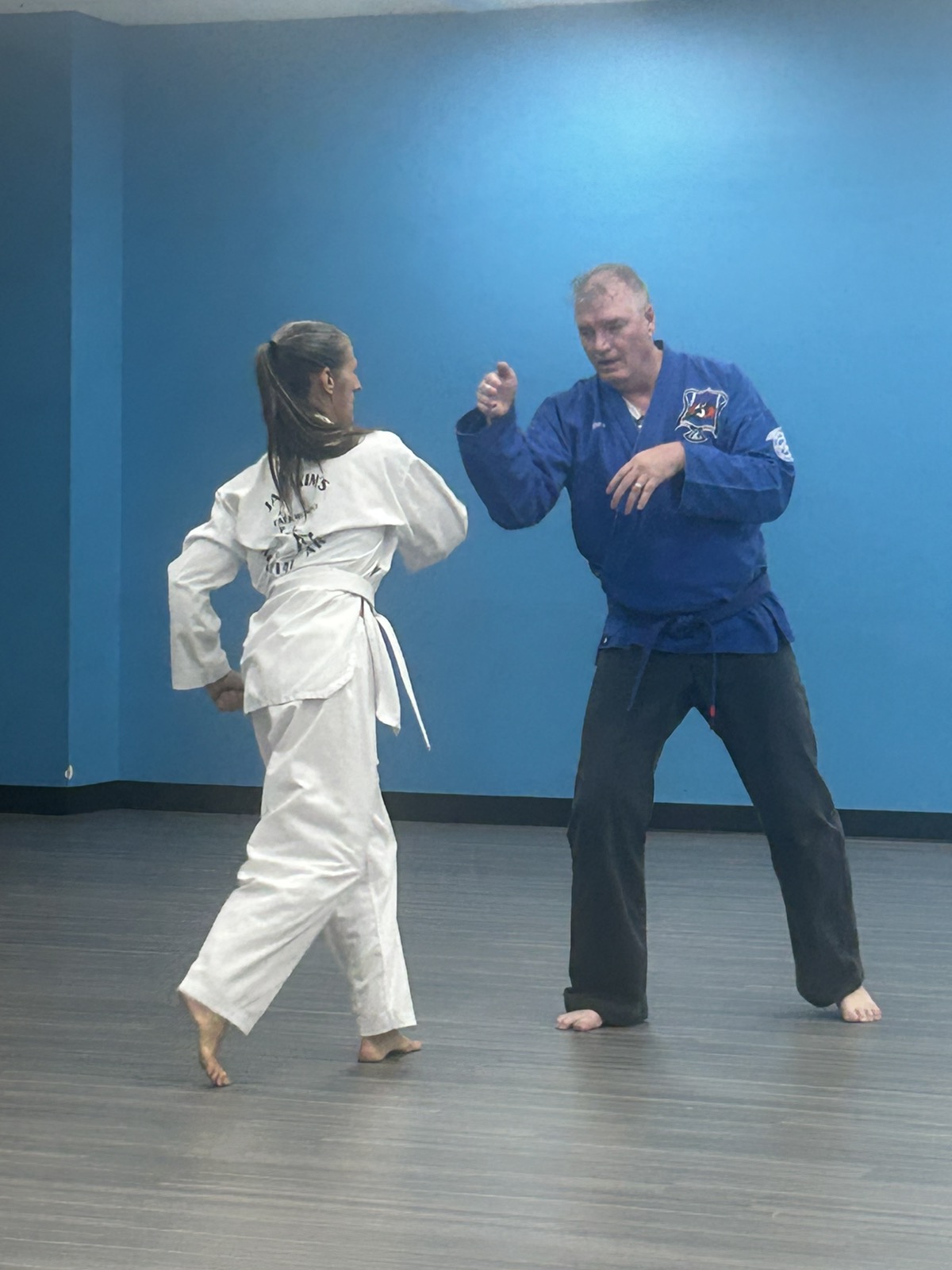 Dennis during Kenpo Karate practice